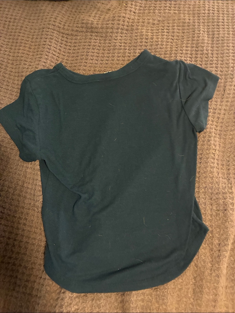 Target Dark Teal Short-Sleeve Ribbed Tee